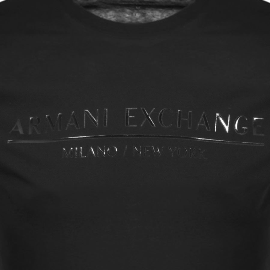 Alternative Image for ProductArmani Exchange Crew Neck Logo T Shirt Black3